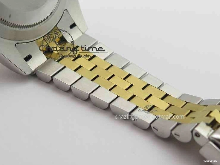 Roman YG Maker Black On Bracelet Edition A2813 BP Best 41mm DateJust SS Jubilee Dial II 0521